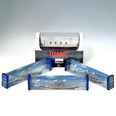 Lot 658 - Hornby Minic Ships and Titanic Interest....