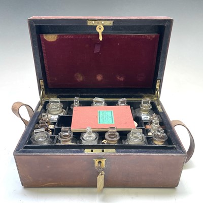 Lot 6 - A Cox's home medicine chest, late Victorian,...