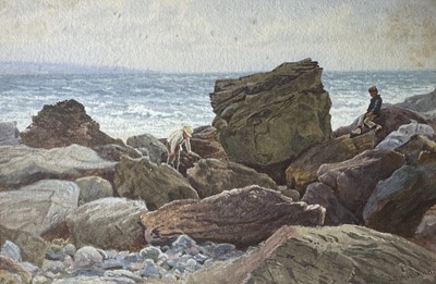 Lot 664 - James Smith MORLAND (1846-1921) Rockpools...