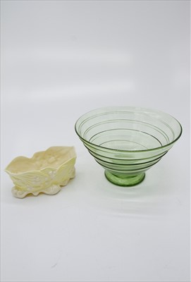 Lot 1402 - A 1930s Tom Hill for Whitefriars glass 'ribbon...