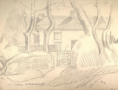 Lot 9 - Sven BERLIN (1911-1999) Cottage at...