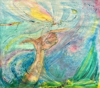Lot 681 - Sven BERLIN (1911-1999) A Dragonfly Alights...
