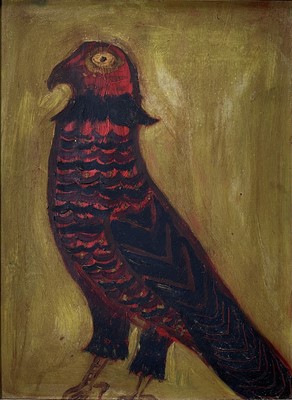 Lot 249 - Julia BERLIN (1942-2021) Portrait of a Hawk...