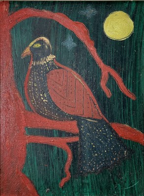 Lot 279 - Julia BERLIN (1942-2021) Bird Oil on board...