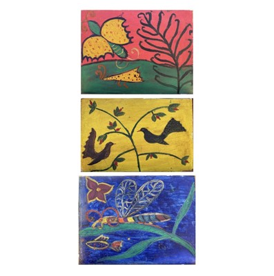 Lot 251 - Julia BERLIN (1942-2021) Three works Oils on...