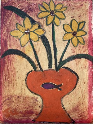 Lot 447 - Julia BERLIN (1942-2021) Still Life Oil on...