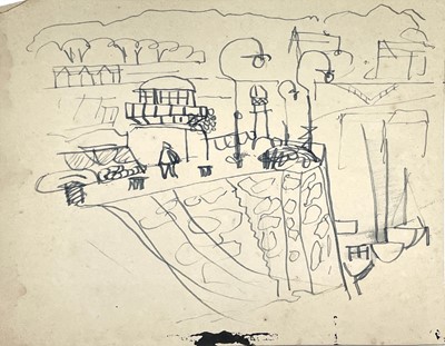 Lot 22 - Sven BERLIN (1911-1999) Smeatons Pier, St Ives...