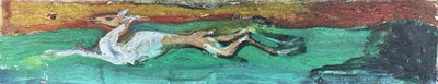 Lot 600 - Sven BERLIN (1911-1999) Deer Oil on board...