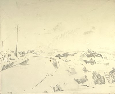 Lot 26 - Sven BERLIN (1911-1999) A Moorland Road Pencil...