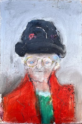 Lot 493 - Sven BERLIN (1911-1999) Portrait Oil on board...