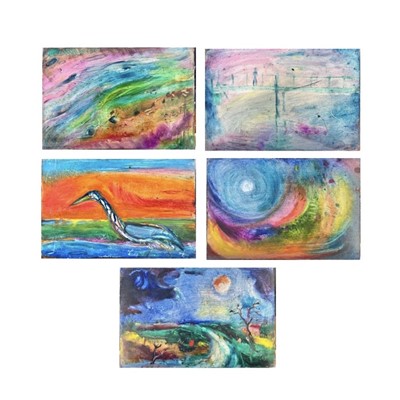 Lot 719 - Sven BERLIN (1911-1999) Heron Oil on board...