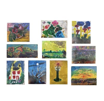 Lot 653 - Sven BERLIN (1911-1999) Ten works Oils on...