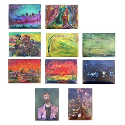 Lot 512 - Sven BERLIN (1911-1999) Ten works Oils on...