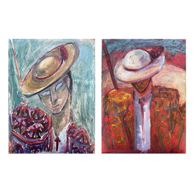 Lot 444 - Sven BERLIN (1911-1999) Picadores Two...