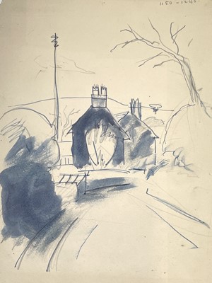 Lot 351 - Sven BERLIN (1911-1999) On the Coast Road Ink...