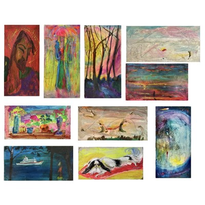 Lot 595 - Sven BERLIN (1911-1999)   Ten oils on board...