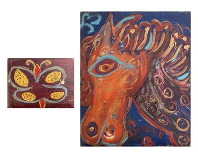 Lot 704 - Julia BERLIN (1942-2021) Carousel Horse Dapple...