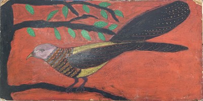 Lot 459 - Julia BERLIN (1942-2021) Exotic Bird Oil on...