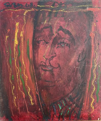 Lot 252 - Sven BERLIN (1911-1999) Boy at the Window Oil...