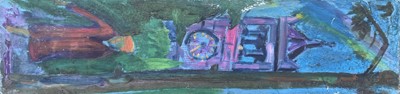 Lot 440 - Sven BERLIN (1911-1999) Clock Tower and a Lady...