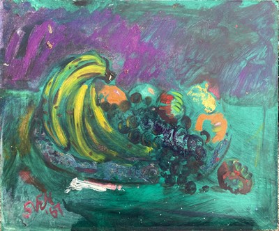 Lot 283 - Sven BERLIN (1911-1999) Fruit Oil on board...
