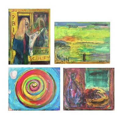Lot 408 - Sven BERLIN (1911-1999) Four works Oils on...