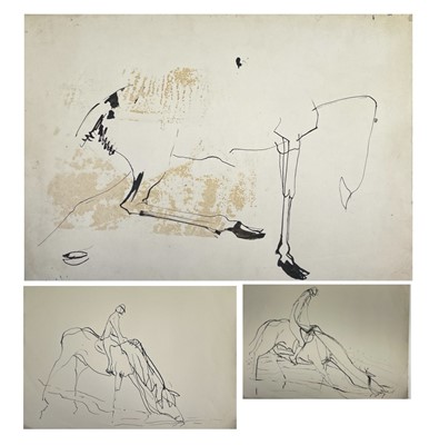 Lot 142 - Sven BERLIN 1911-1999 Horse & Rider studies...