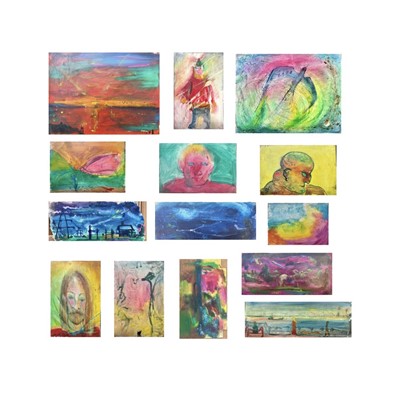 Lot 69 - Sven BERLIN (1911-1999) Various small oils...