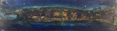 Lot 83 - Sven BERLIN (1911-1999) Pike Oil on card 8x30cm