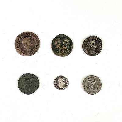 Lot 110 - Roman Empire - Nero 54-68 AD. 6 coins,...
