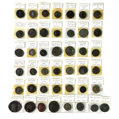 Lot 127 - Roman Empire West 284-423 AD. 43 coins from...