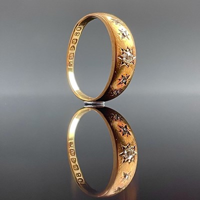 Lot 613 - An Edwardian 18ct hallmarked gold diamond...