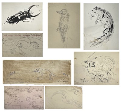 Lot 587 - Sven BERLIN (1911-1999) Eight early drawings...