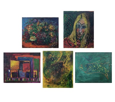 Lot 534 - Sven BERLIN (1911-1999) Five works Oils on board