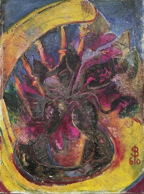 Lot 404 - Sven BERLIN (1911-1999) Pot Plant on a Kitchen...