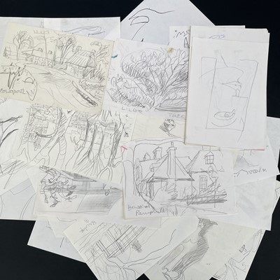 Lot 573 - Sven BERLIN (1911-1999) Multiple pencil...
