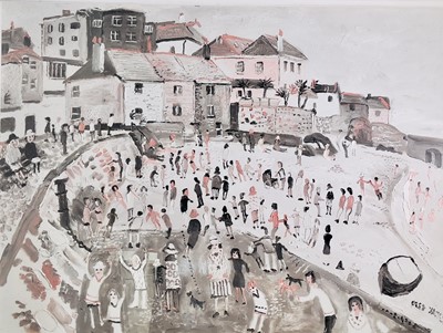 Lot 319 - Fred YATES (1922-2008) Northern Folk, St Ives...