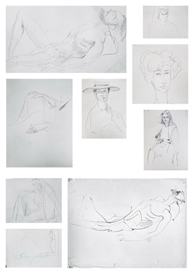 Lot 362 - Sven BERLIN (1911-1999) Ten large pencil...