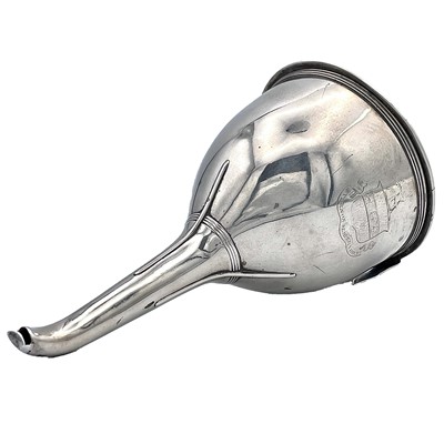 Lot 32 - A George III silver wine funnel by Crispin...