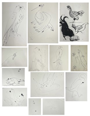 Lot 728 - Sven BERLIN (1911-1999)   Falcon Pencil...