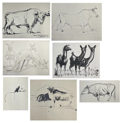 Lot 624 - Sven BERLIN (1911-1999) Trehane Bull (Study...