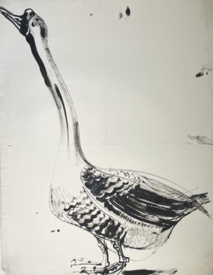 Lot 506 - Sven BERLIN (1911-1999) Goose Ink drawing 78x59cm