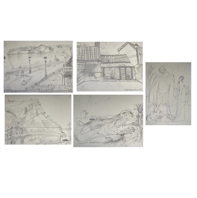Lot 380 - Sven BERLIN (1911-1999) A collection of pencil...