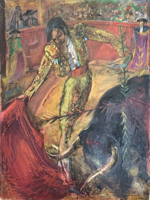 Lot 4 - Sven BERLIN (1911-1999) Bullfight Oil on...