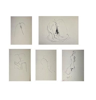 Lot 208 - Sven BERLIN (1911-1999) Five ink figure...
