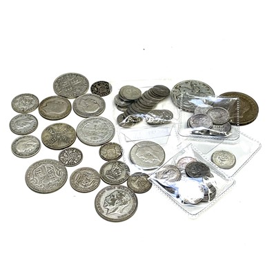 Lot 139 - Silver G.B pre 1947 Coinage. Comprising: 1: 5/-...