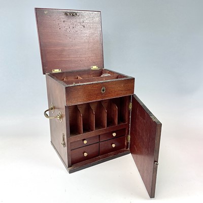 Lot 10 - A 19th century home apothecary cabinet, with...