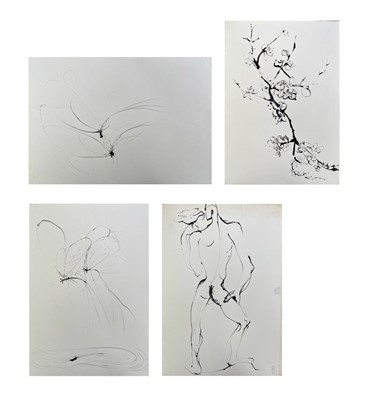 Lot 367 - Sven BERLIN (1911-1999)   Four ink drawings...