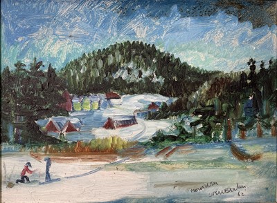 Lot 675 - Sven BERLIN (1911-1999) Winter Oil on board...