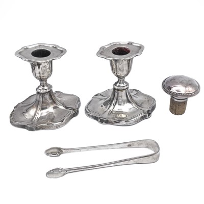 Lot 105 - A pair of Victorian silver sugar nips, London...